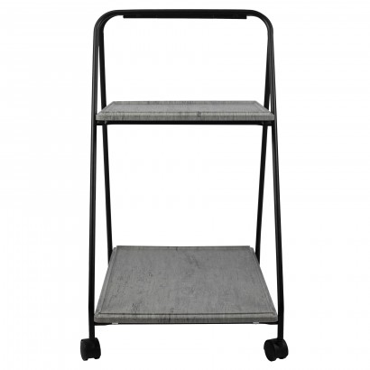 Стол сервировочный Милн серый шпат (73х58х38,4) в стиле лофт,