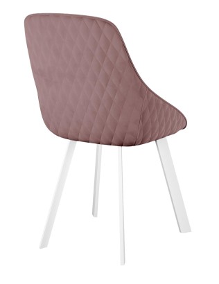 Стул DikLine 246 поворотный, Z34 пудра, ножки белые