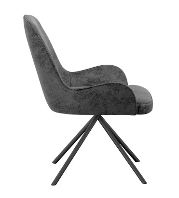 Стул DikLine 402 N85 т.серый, ножки черные