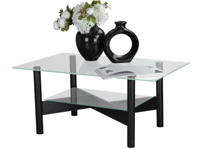 Стол журнальный Саут 6С (49х110х70) в классическом стиле, чёрный