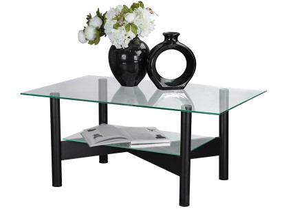 Стол журнальный Саут 6С (49х110х70) в классическом стиле, чёрный