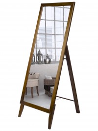 Зеркало напольное BeautyStyle 29 (131х47,1х41,5) в классическом стиле, средне-коричневый Зеркало напольное BeautyStyle 29 (131х47,1х41,5) в классическом стиле, средне-коричневый