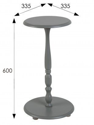 Подставка для цветов Селена (60х33,5х33,5) в классическом стиле, серый
