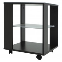 Стол журнальный BeautyStyle 6 (56,5х45х45) в стиле техно, венге, стекло белое Стол журнальный BeautyStyle 6 (56,5х45х45) в стиле техно, венге, стекло белое