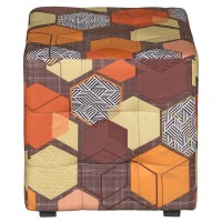 Банкетка BeautyStyle 6, модель 400 (40х40х40) в скандинавском стиле, ткань коричневый микс Банкетка BeautyStyle 6, модель 400 (40х40х40) в скандинавском стиле, ткань коричневый микс