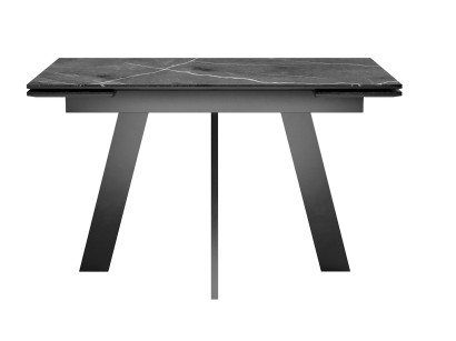 Стол DikLine SKM120 Керамика Черный мрамор/подстолье черное/опоры черные (2 уп.)