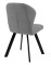 Стул DikLine 339 поворотный B22 GREY, ножки черные
