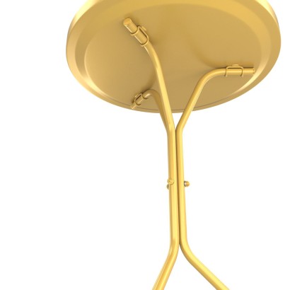 Столик журнальный SHT-CT11 (50,5х41,5х41,5) в скандинавском стиле, золото