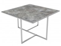 Стол журнальный Амадео квадро (37,5х62х62) в скандинавском стиле, серый