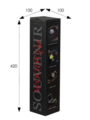 Накладка на диван П 7 (0,8х48,5х40) в классическом стиле, средне-коричневый