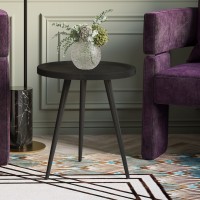 Стол журнальный Батл (46,5х42х42) в стиле лофт, черный лофт