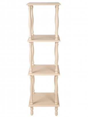 Этажерка П 8 (123х34х34) в классическом стиле, слоновая кость