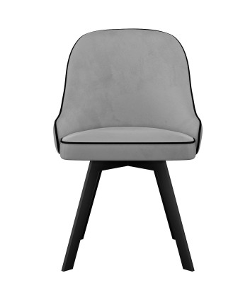 Стул DikLine 266M поворотный, E28 светло-серый, ножки черные