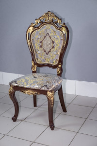 Стул кухонный Шейх венге с золотом. Сиденье жаккард