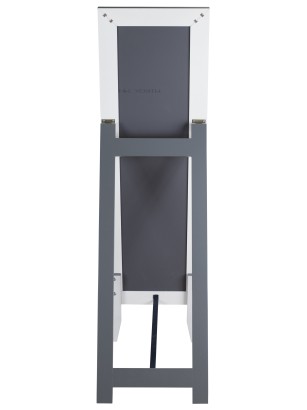 Зеркало напольное BeautyStyle 1 (130х35х45) в классическом стиле, серый графит