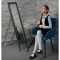 Зеркало напольное BeautyStyle 1 (130х35х45) в классическом стиле, серый графит
