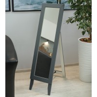 Зеркало напольное BeautyStyle 1 (130х35х45) в классическом стиле, серый графит Зеркало напольное BeautyStyle 1 (130х35х45) в классическом стиле, серый графит