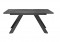 Обеденный стол KX160 мрамор черный Марквин, опоры черные - DikLine
