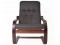 Кресло Сайма экокожа (92х69х84) в скандинавском стиле, шоколад, вишня