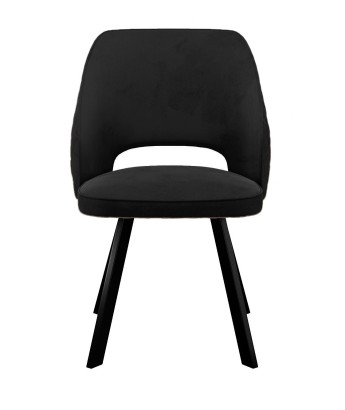 Стул DikLine 274 поворотный К21 черный, ножки черные