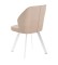 Стул DikLine 232 поворотный B03 BEIGE, ножки белые