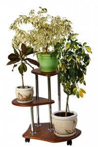 Подставка для цветов Двоечка (60х65х55) в скандинавском стиле, коричневый Подставка для цветов Двоечка (60х65х55) в скандинавском стиле, коричневый