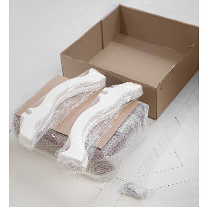 Банкетка Берже 26 (51х40х30) в классическом стиле, белый ясень