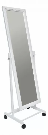 Зеркало напольное В (137х42,5х35) в классическом стиле, белый