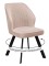Стул DikLine 232 поворотный B03 BEIGE, ножки черные