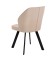 Стул DikLine 232 поворотный B03 BEIGE, ножки черные