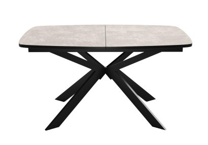 Стол DikLine B140 хромикс белый/ опоры черные