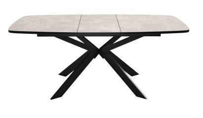 Стол DikLine B140 хромикс белый/ опоры черные