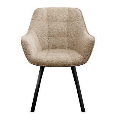 Стул DikLine 252 М поворотный, NS04 CREAM, ножки черные