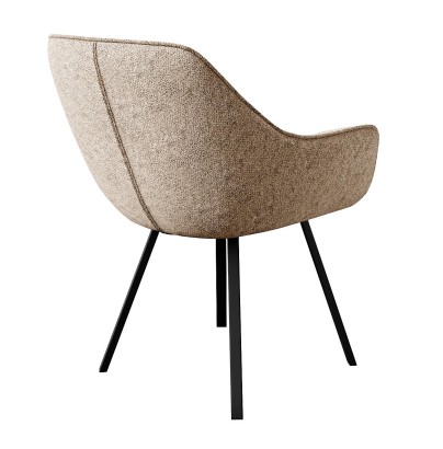 Стул DikLine 252 М поворотный, NS04 CREAM, ножки черные