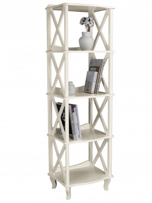 Этажерка-стеллаж Джульетта 4 уровня, Л (169х50х40,4) в классическом стиле, дуб шампань