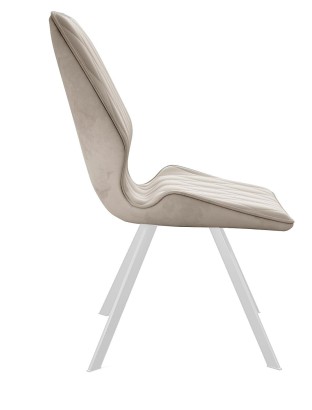 Стул DikLine 242M B03 BEIGE/ ножки белые