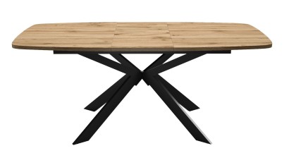 Стол DikLine B140 Дуб Галифакс (ЛДСП EGGER)/опоры черные