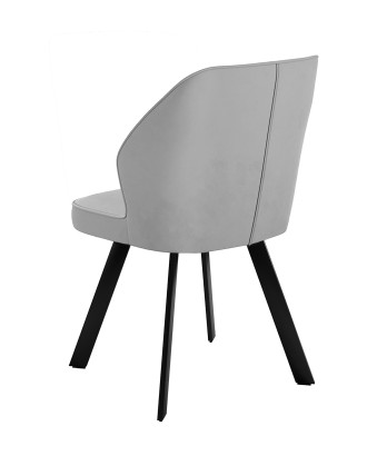 Стул DikLine 232 поворотный B22 GREY, ножки черные