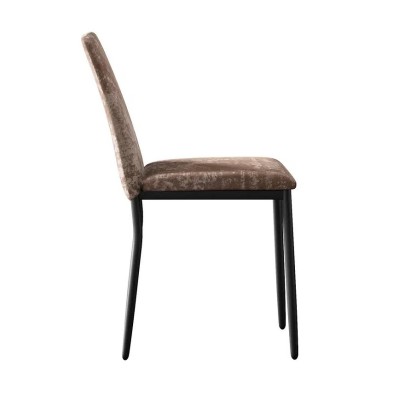 Стул DikLine 270 M05 шоколад, ножки черные