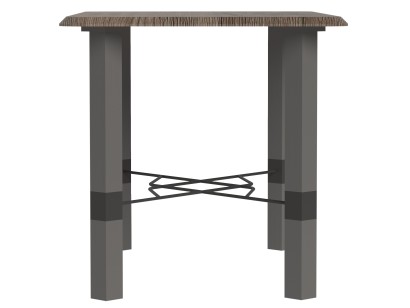 Стол журнальный Лючия 4102 (49х80х50) в стиле лофт, серый бетон, серый, дуб крымский состаренный