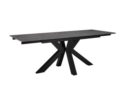 Стол DikLine SFE140 Керамика мрамор Бронза/подстолье черное/опоры черные (2 уп.)