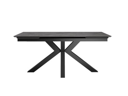 Стол DikLine SFE140 Керамика мрамор Бронза/подстолье черное/опоры черные (2 уп.)