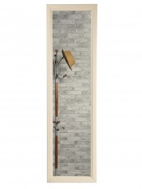 Зеркало настенное Селена (116х33,7х2,4) в классическом стиле, слоновая кость