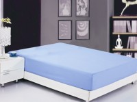 Простынь на резинке Софткоттон PRMF-01, 90x200 голубая арт. PRMF-01