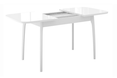 Стол DikLine M15 белый/стекло белое optiwhite