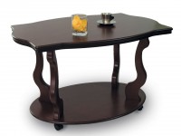Стол журнальный Берже 3 (56х94х60) в классическом стиле, темно-коричневый Стол журнальный Берже 3 (56х94х60) в классическом стиле, темно-коричневый