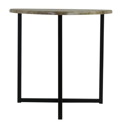 Стол журнальный BeautyStyle 11 (51х55х55) в стиле лофт, белый, бук