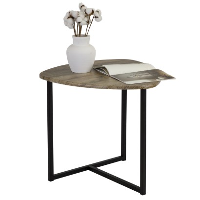 Стол журнальный BeautyStyle 11 (51х55х55) в стиле лофт, белый, бук