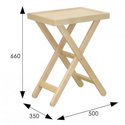 Стол раскладной (66х50х35) в классическом стиле, лак