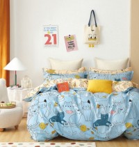 Комплект постельного белья КПБ Детский сатин 1.5 сп., 2 сп., евро, семейный арт. DS-138